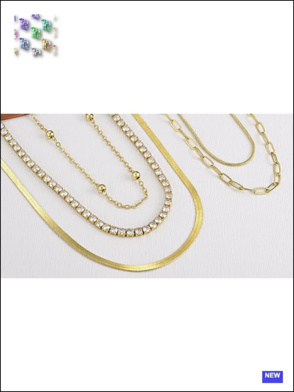 4PCS Layered Gold Cross Necklace Set - Bohemia Pearl Y Pendant Necklaces